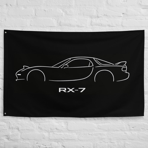 Wall banner mazda - rx-7,